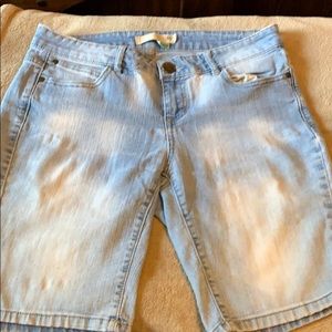 Blue jean shorts